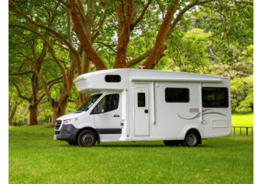 6 berth motorhome. May be different from the images supplied. No children under 8 years old or requiring a booster or child seat.Road User Charges apply for all kilometers travelled.